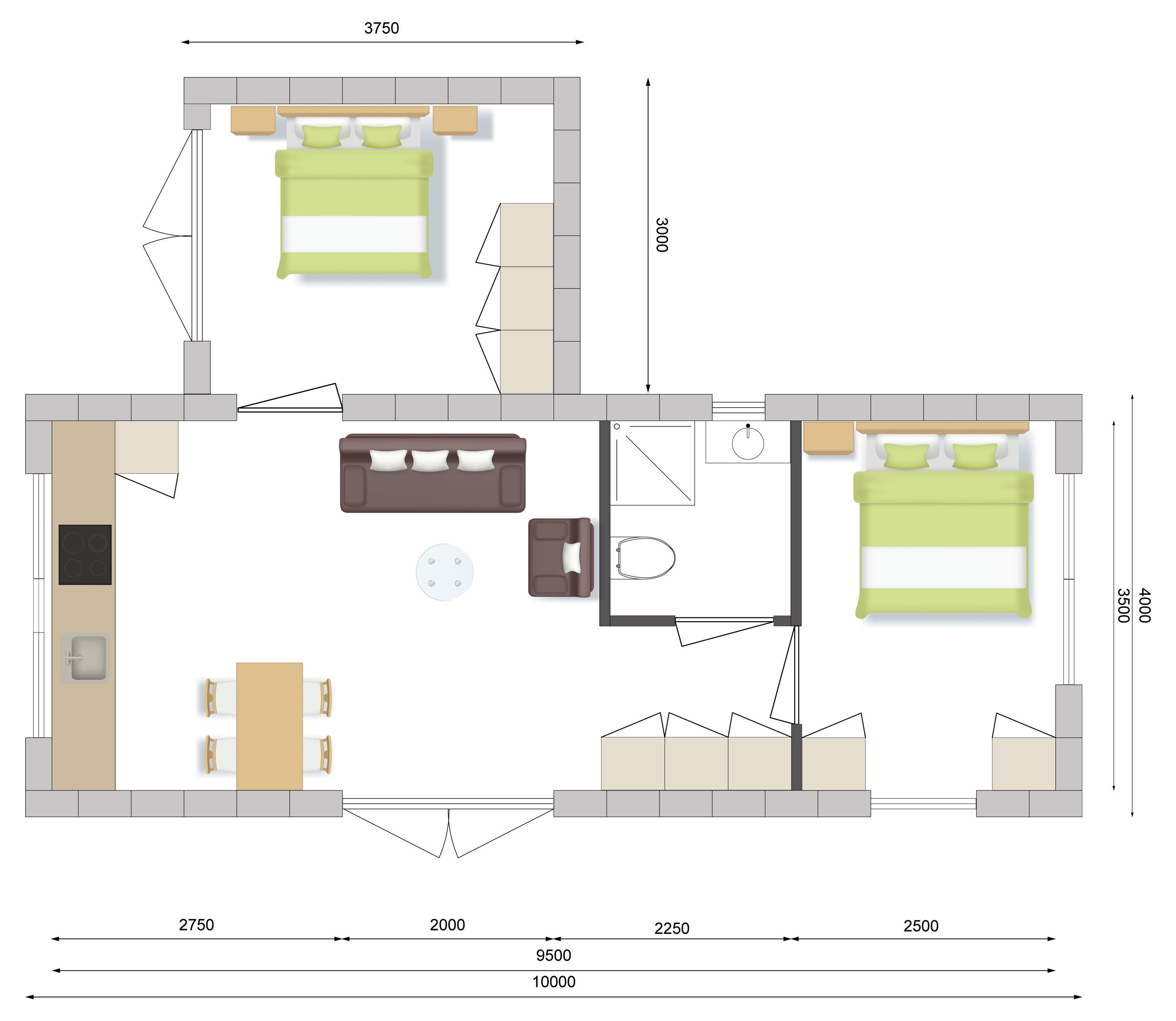 Compact Home extra kamer als slaapkamer, kantoor of berging